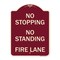 Signmission No Stopping No Standing Fire Lane Heavy-Gauge Aluminum Architectural Sign, 24" x 18", BU-1824-23575 A-DES-BU-1824-23575 - alternate 1